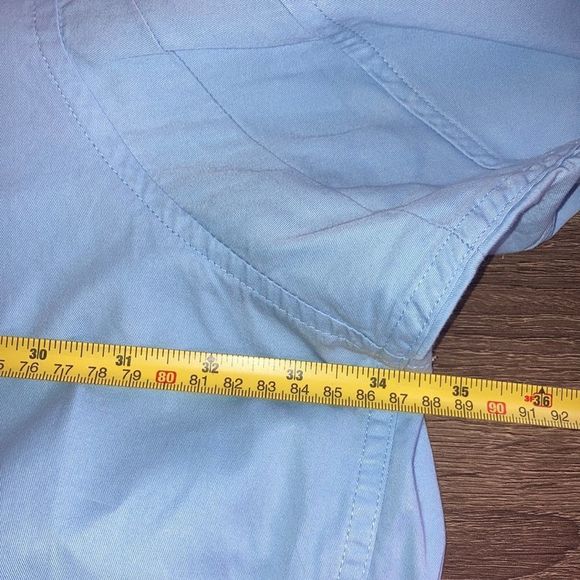 Mens Walls Authentic Ranch Wear 4XLT Baby Blue Work Pearl Snap Work Shirt - Picture 9 of 11